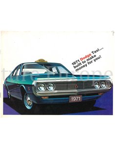 1971 DODGE TAXI BROCHURE ENGLISH