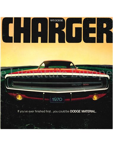 1970 DODGE CHARGER BROCHURE ENGELS