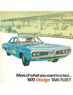 1970 DODGE TYAXI PROSPEKT ENGLISCH