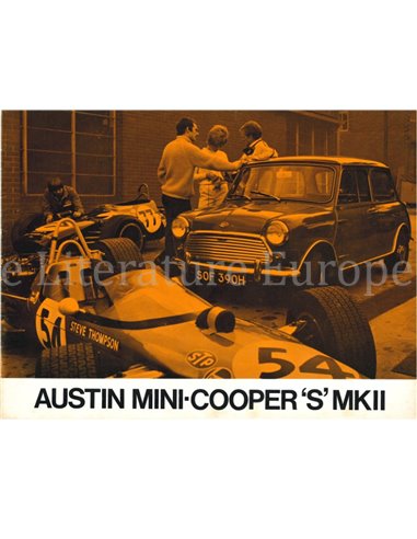 1969 AUSTIN MINI COOPER S BROCHURE ENGLISH