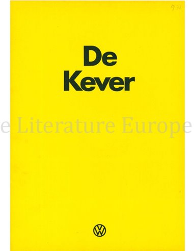 1975 VOLKSWAGEN KEVER BROCHURE NEDERLANDS