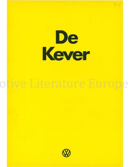 1975 VOLKSWAGEN KEVER BROCHURE NEDERLANDS
