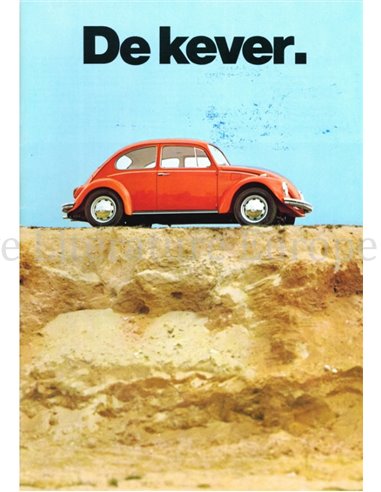 1970 VOLKSWAGEN KÄFER PROSPEKT NIEDERLÄNDISCH