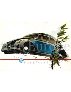 1952 VOLKSWAGEN BEETLE CABRIOLET BROCHURE GERMAN