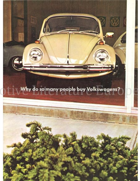 1968 VOLKSWAGEN KÄFER PROSPEKT ENGLISCH (USA)