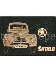 1951 SKODA 1102 BROCHURE DUITS