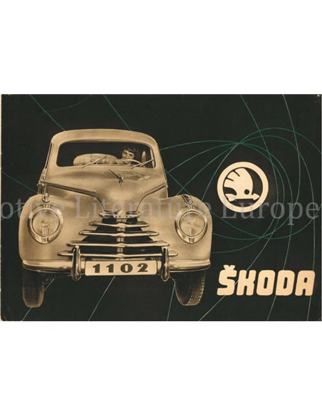 1951 SKODA 1102 BROCHURE GERMAN