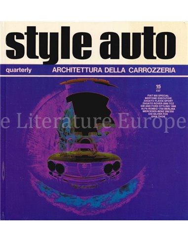 STYLE AUTO 15 - ARCHITETTURA DELLA CARROZZERIA - BOOK