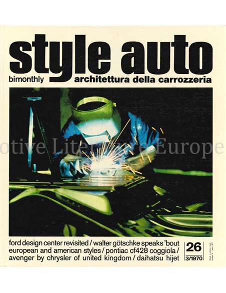 STYLE AUTO 26 - ARCHITETTURA DELLA CARROZZERIA - BOOK