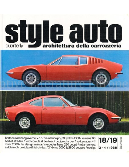 STYLE AUTO 18/19 - ARCHITETTURA DELLA CARROZZERIA - BOEK