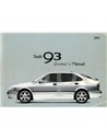 2001 SAAB 9-3 BETRIEBSANLEITUNG ENGLISCH