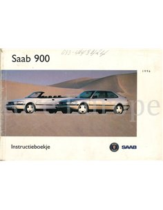 1996 SAAB 900 OWNERS MANUAL DUTCH