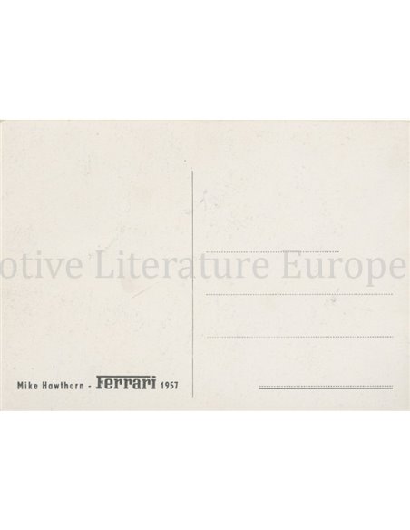 1957 FERRARI MIKE HAWKTHORN POSTCARD