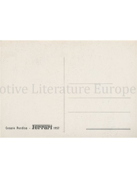 1957 FERRARI CESARE PERDISA POSTKARTE