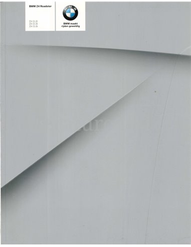 2004 BMW Z4 ROADSTER BROCHURE NEDERLANDS