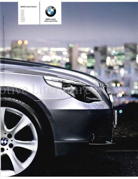 2005 BMW 5 SERIE SEDAN BROCHURE NEDERLANDS