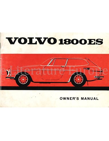 1973 VOLVO 1800ES OWNERS MANUAL ENGLISH