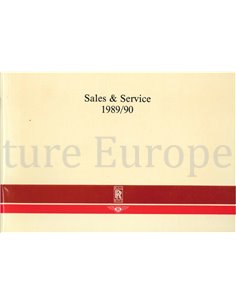 1989/1990 ROLLS ROYCE & BENTLEY VERKOOP & SERVICE ORGANISATIE INSTRUCTIEBOEKJE ENGELS