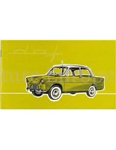 1962 DAF 600 INSTRUCTIEBOEKJE ENGELS