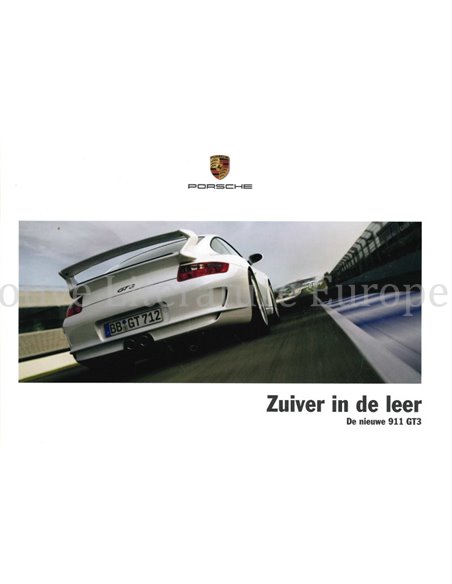 2006 PORSCHE 911 GT3 BROCHURE NEDERLANDS