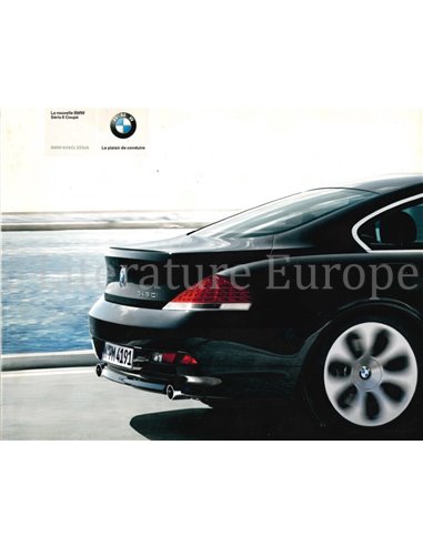 2003 BMW 6 SERIES COUPE BROCHURE FRENCH