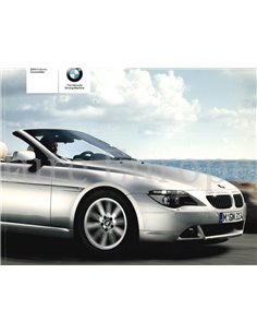 2004 BMW 6ER CABRIO PROSPEKT ENGLISCH