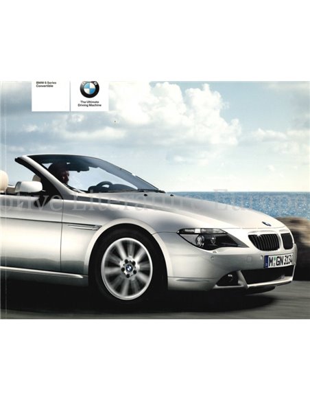 2004 BMW 6 SERIES CABRIO BROCHURE ENGLISH