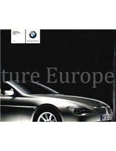 2003 BMW 6 SERIES CONVERTIBLE BROCHURE DUTCH (BELGIUM)