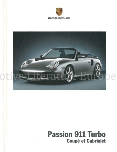 2004 PORSCHE 911 TURBO HARDCOVER PROSPEKT FRANZÖSISCH