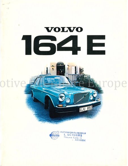 1974 VOLVO 164 E BROCHURE DUTCH