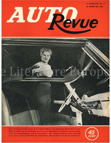1954 AUTO REVUE MAGAZINE 4 NEDERLANDS