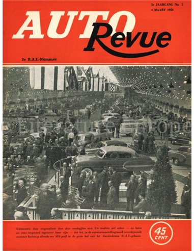 1954 AUTO REVUE MAGAZINE 5 NEDERLANDS