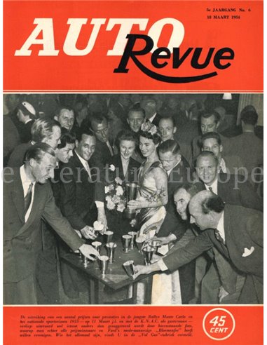 1954 AUTO REVUE MAGAZIN 6 NIEDERLÄNDISCH