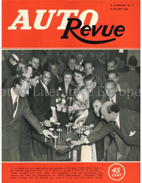 1954 AUTO REVUE MAGAZINE 6 DUTCH