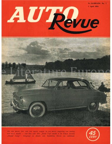1954 AUTO REVUE MAGAZINE 7 NEDERLANDS