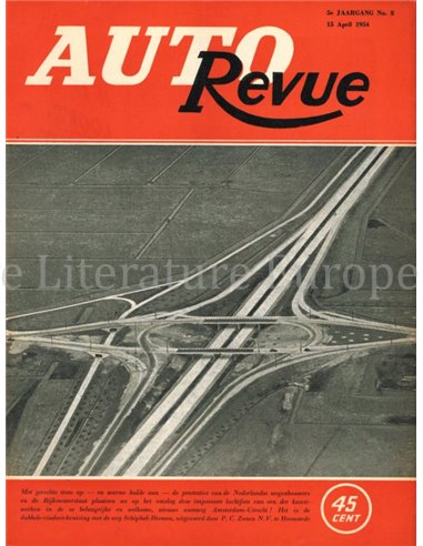 1954 AUTO REVUE MAGAZINE 8 NEDERLANDS
