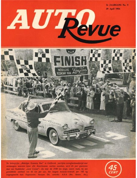 1954 AUTO REVUE MAGAZINE 9 DUTCH