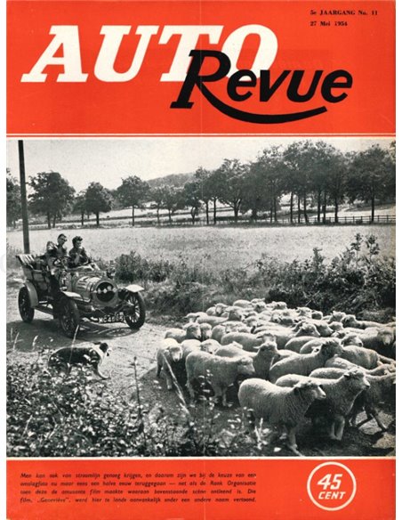 1954 AUTO REVUE MAGAZINE 11 NEDERLANDS
