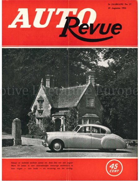 1954 AUTO REVUE MAGAZINE 17 DUTCH