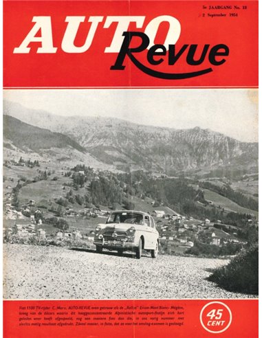 1954 AUTO REVUE MAGAZINE 18 NEDERLANDS