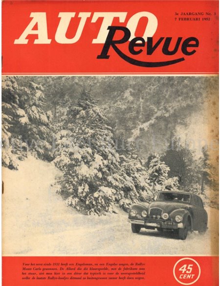 1952 AUTO REVUE MAGAZIN 3 NIEDERLÄNDISCH