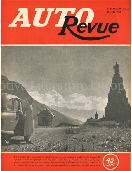 1952 AUTO REVUE MAGAZINE 14 DUTCH