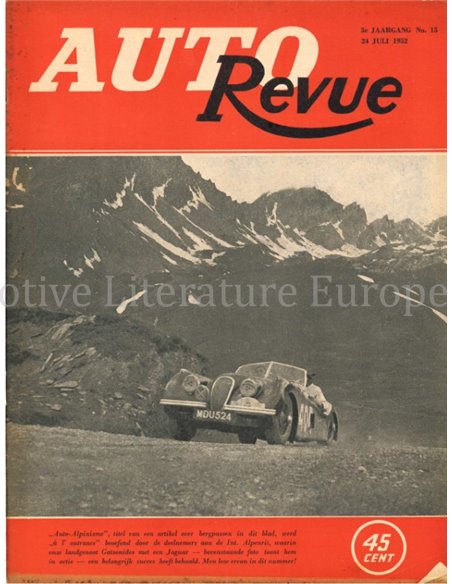 1952 AUTO REVUE MAGAZINE 15 DUTCH