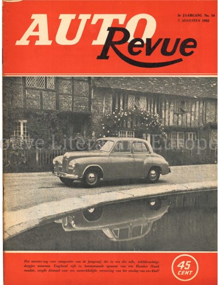 1952 AUTO REVUE MAGAZIN 16 NIEDERLÄNDISCH