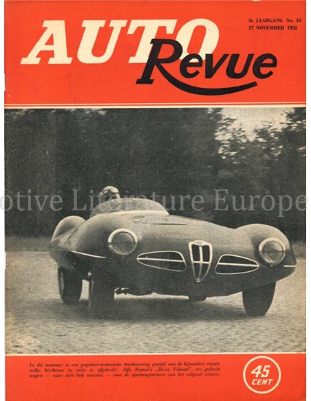 1952 AUTO REVUE MAGAZINE 24 NEDERLANDS