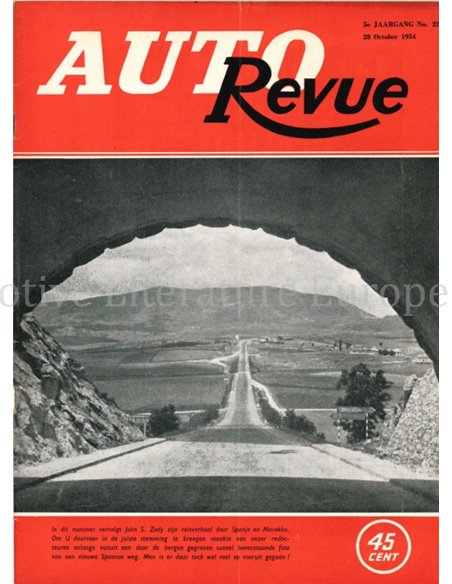1954 AUTO REVUE MAGAZINE 2 NEDERLANDS