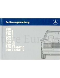 1988 MERCEDES BENZ E KLASSE BETRIEBSANLEITUNG DEUTSCH