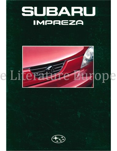 1996 SUBARU IMPREZA PROSPEKT NIEDERLÄNDISCH