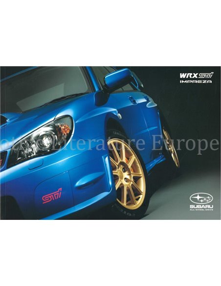 2006 SUBARU IMPREZA WRX STI BROCHURE ENGELS