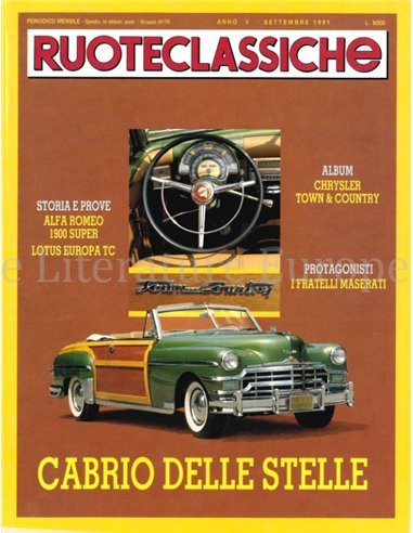 1991 RUOTECLASSICHE ZEITSCHRIFT 43 ITALIENISCH